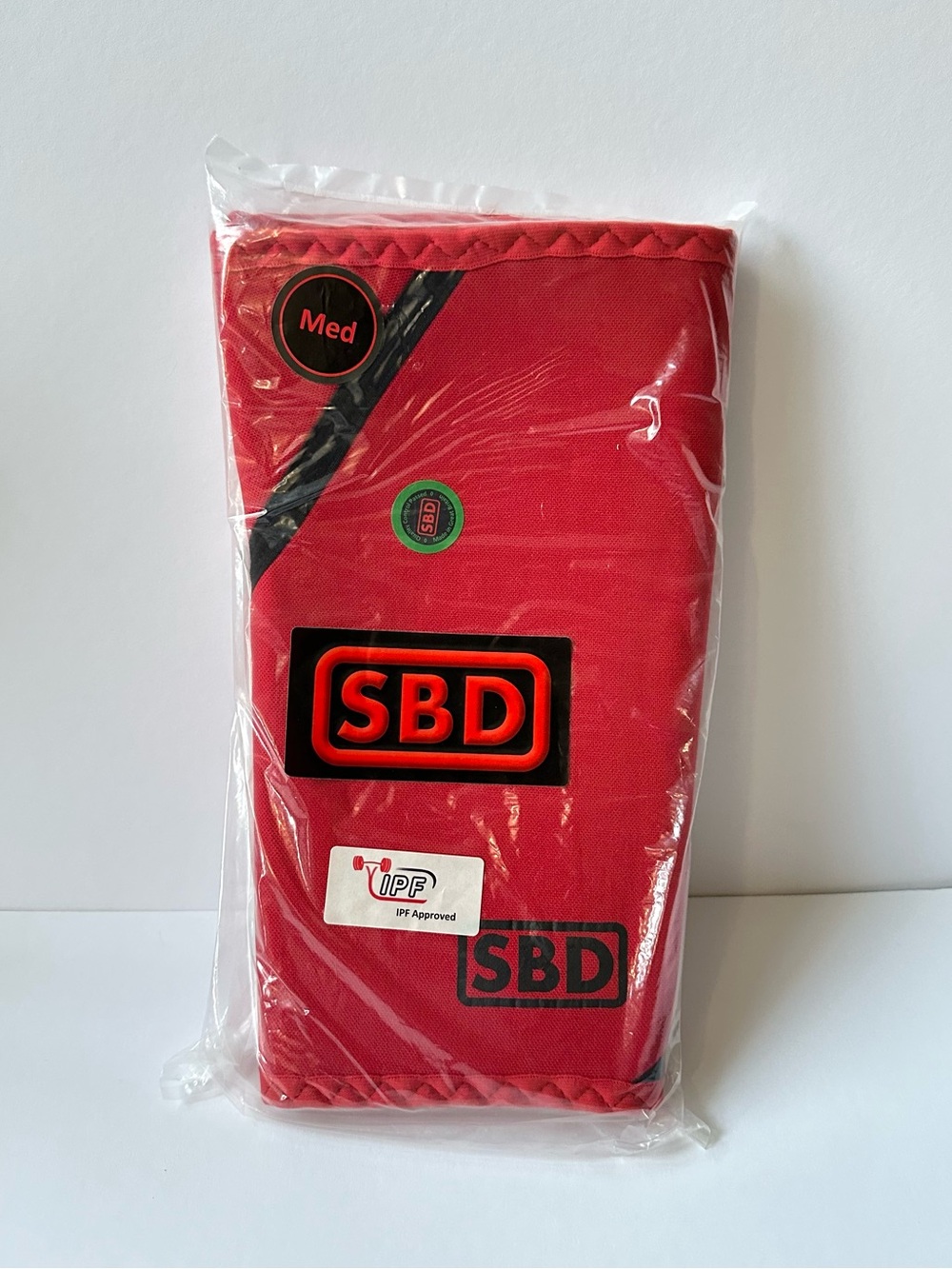 SBD Powerlifting Knee Sleeves - UNISEX, Medium, Red
